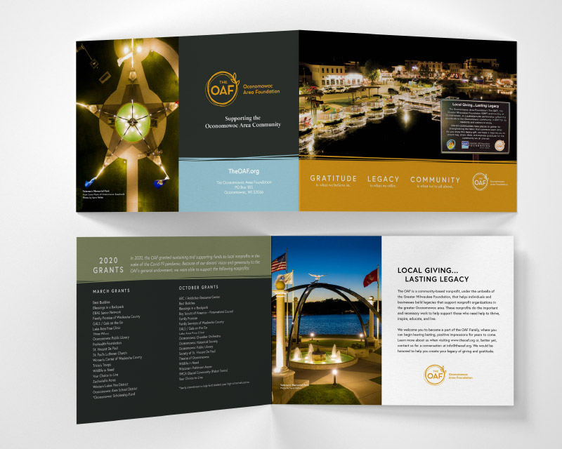 Print Materials For Oconomowoc Area Foundation