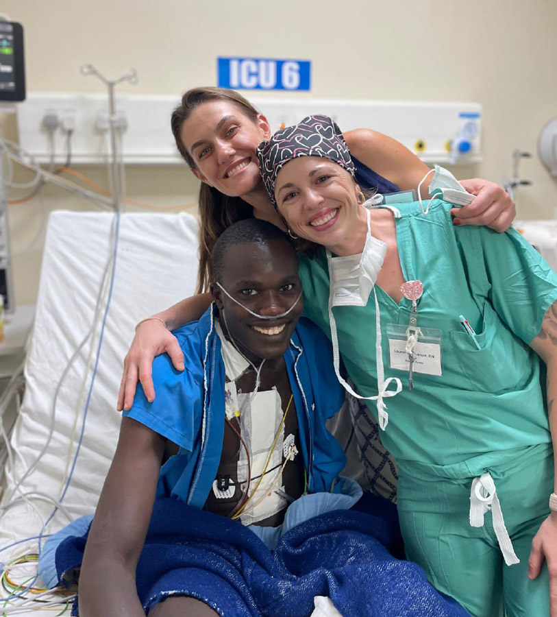 Doctor Celebrating With Patient