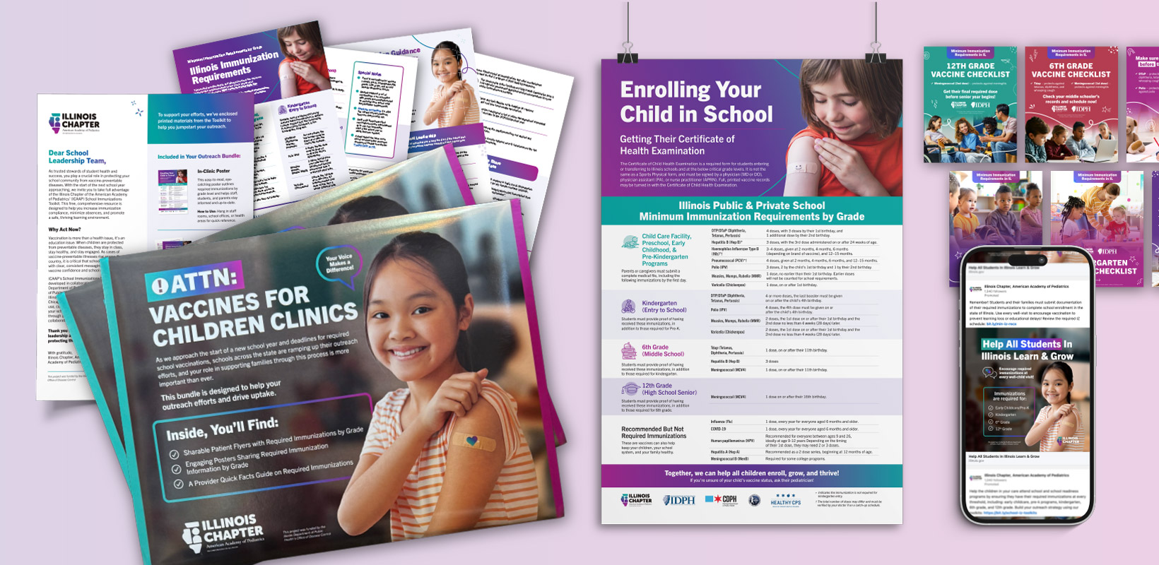 Digital And Print Materials For Icaap Campaign