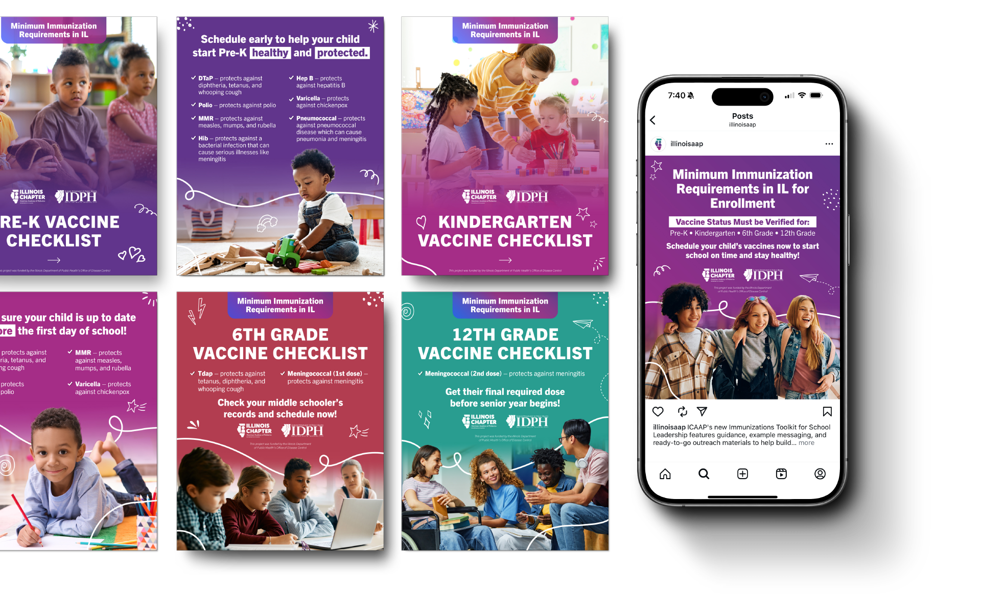 Social Media Posts Made By Ocreative For Immunization Campaign