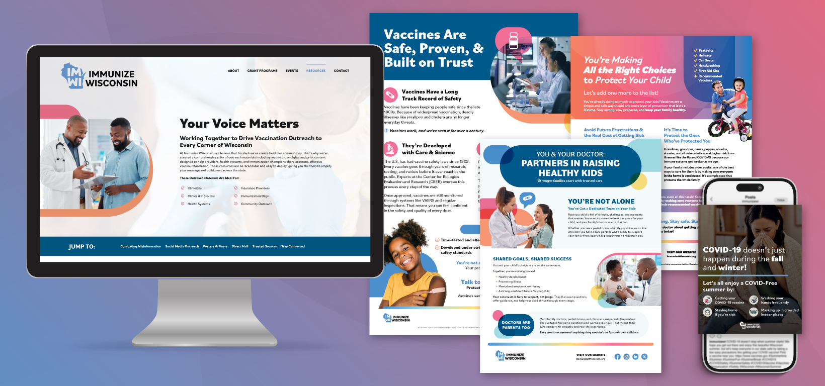 Immunize Wi Campaign Screenshots