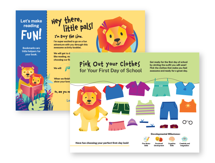 More Pages From Rory The Lion Activity Book