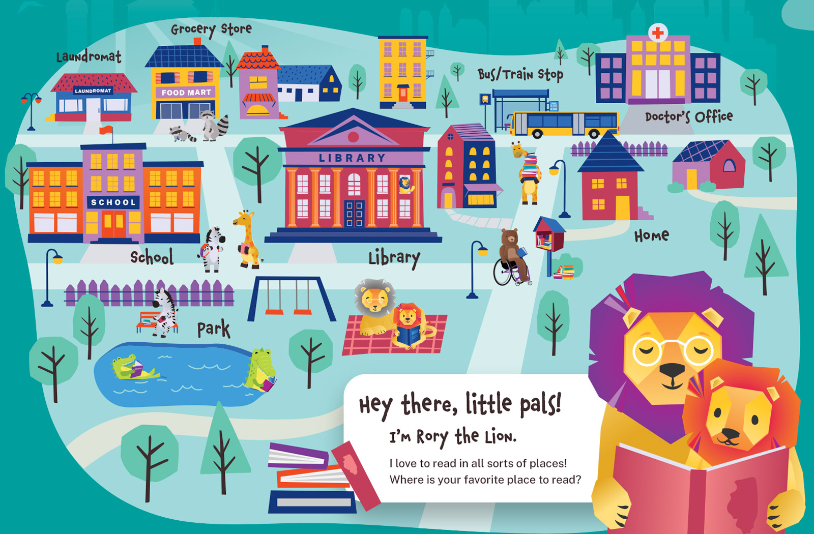 Rory The Lion Adventure Map For Kids