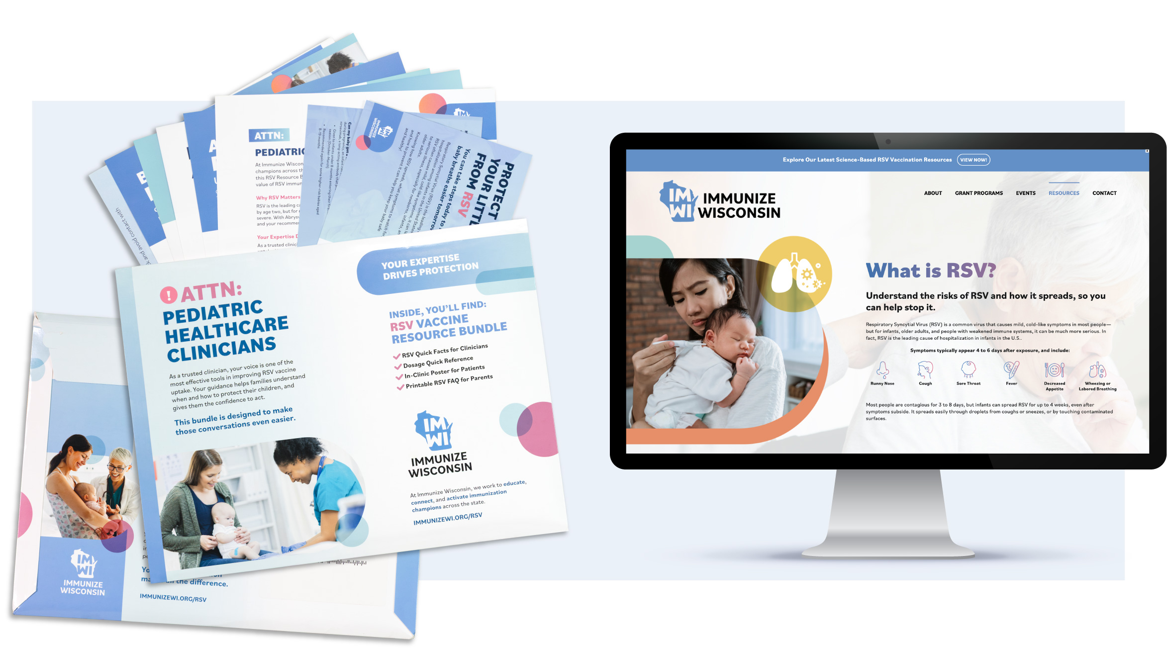 Materials And Screenshot Of Rsv Outreach Campaign Materials And Screenshot Of Rsv Outreach Campaign