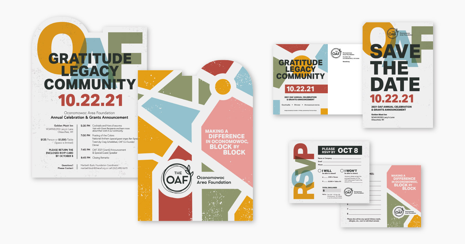 Oconomowoc Area Foundation Save The Date &Amp; Rsvp