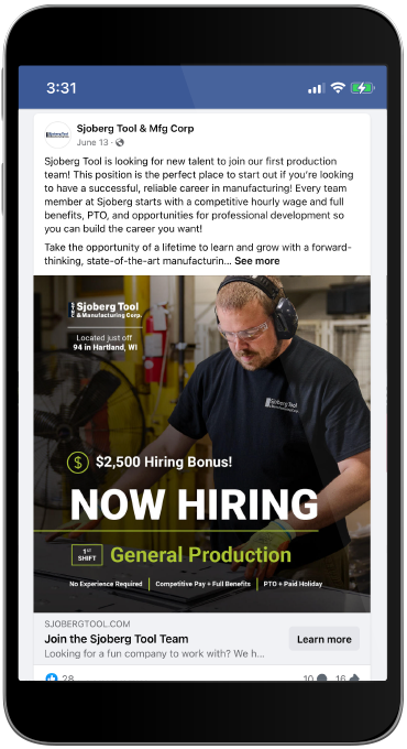 Sjoberg Social Media Post On Mobile Phone Sjoberg Social Media Post On Mobile Phone