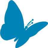 Butterfly Icon Left