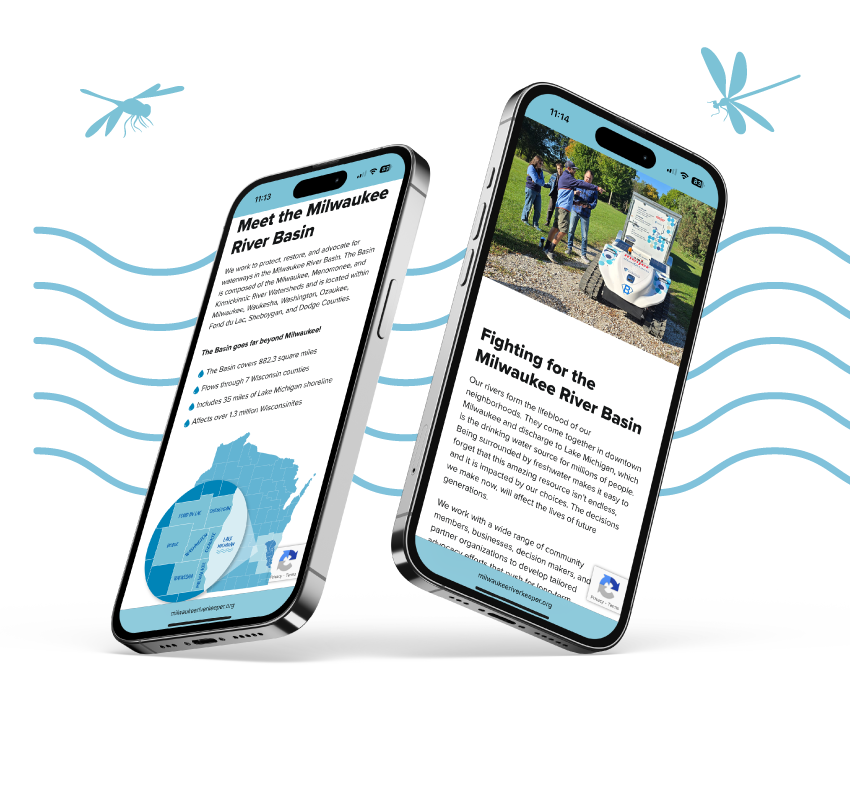 Milwaukee Riverkeeper Website On Mobile Phones