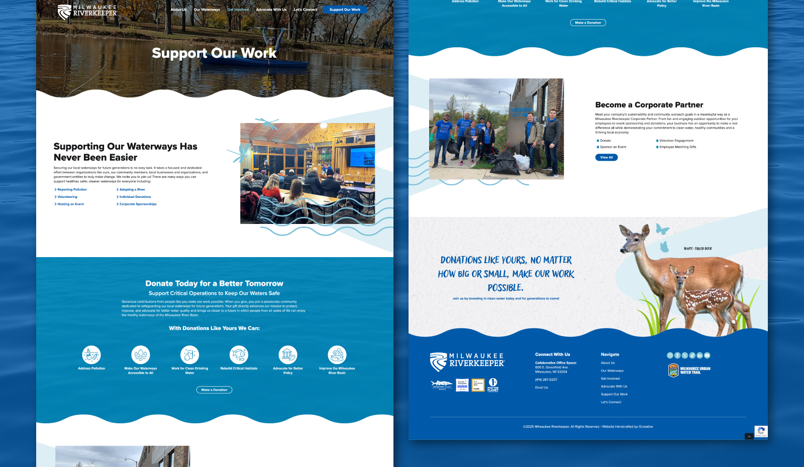 Supporting Our Work Page On Milwaukee Riverkeeper Website