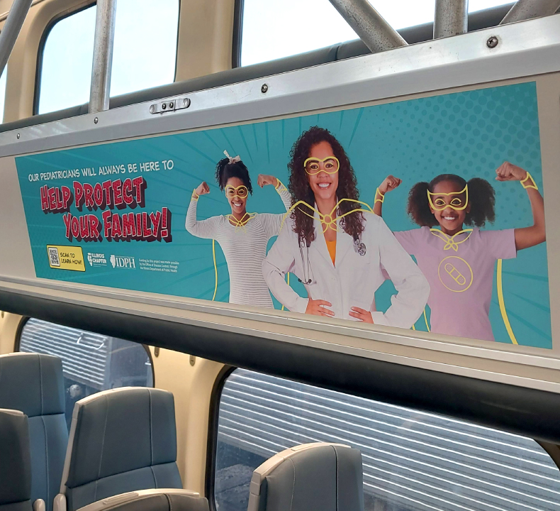 Paid Media Advertisement On Train