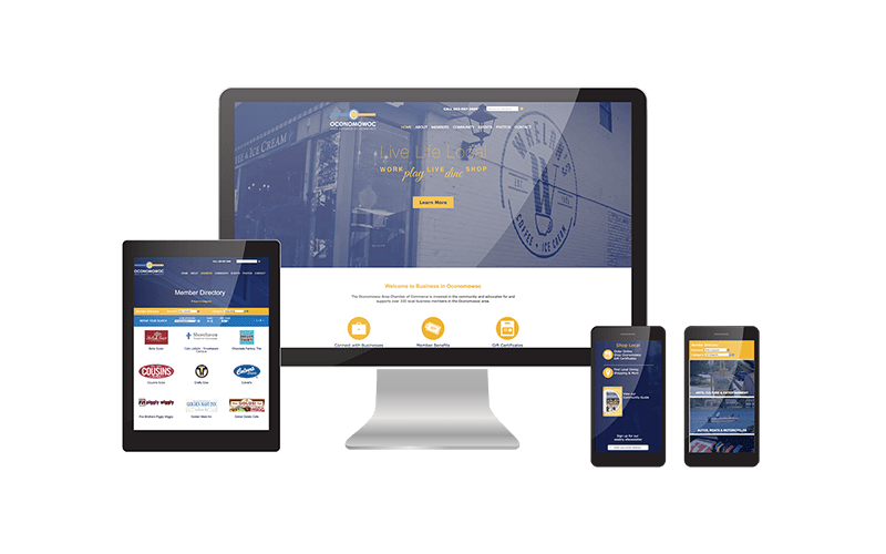 Oconchamber Websitemockup