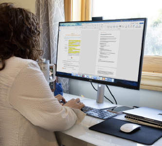 Jerrie Working On Website Copy