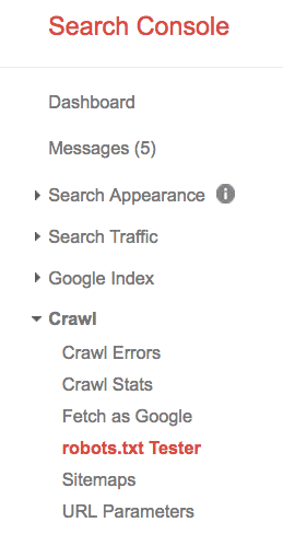 Robots.txt Google Search Console