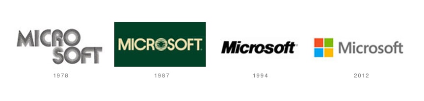 Microsoft Logo Evolution