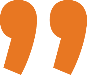 Orange Quote Mark Orange Quote Mark