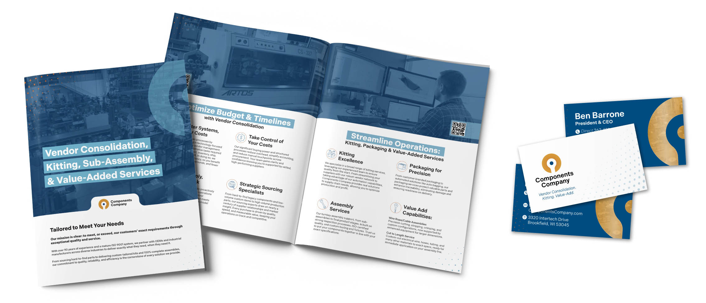 Components Company Print Materials With New Branding