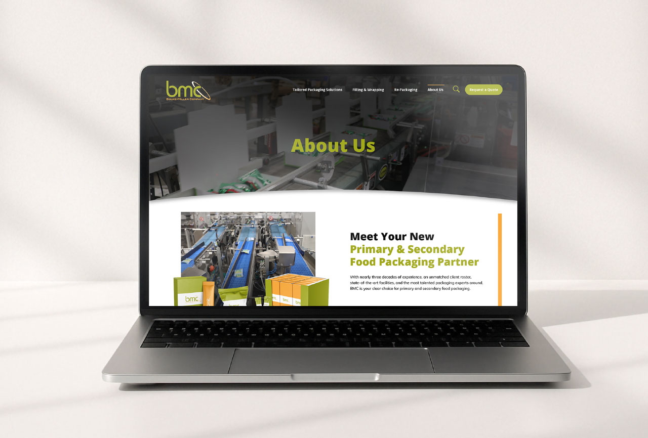 Laptop Displaying Website Designed By Ocreative