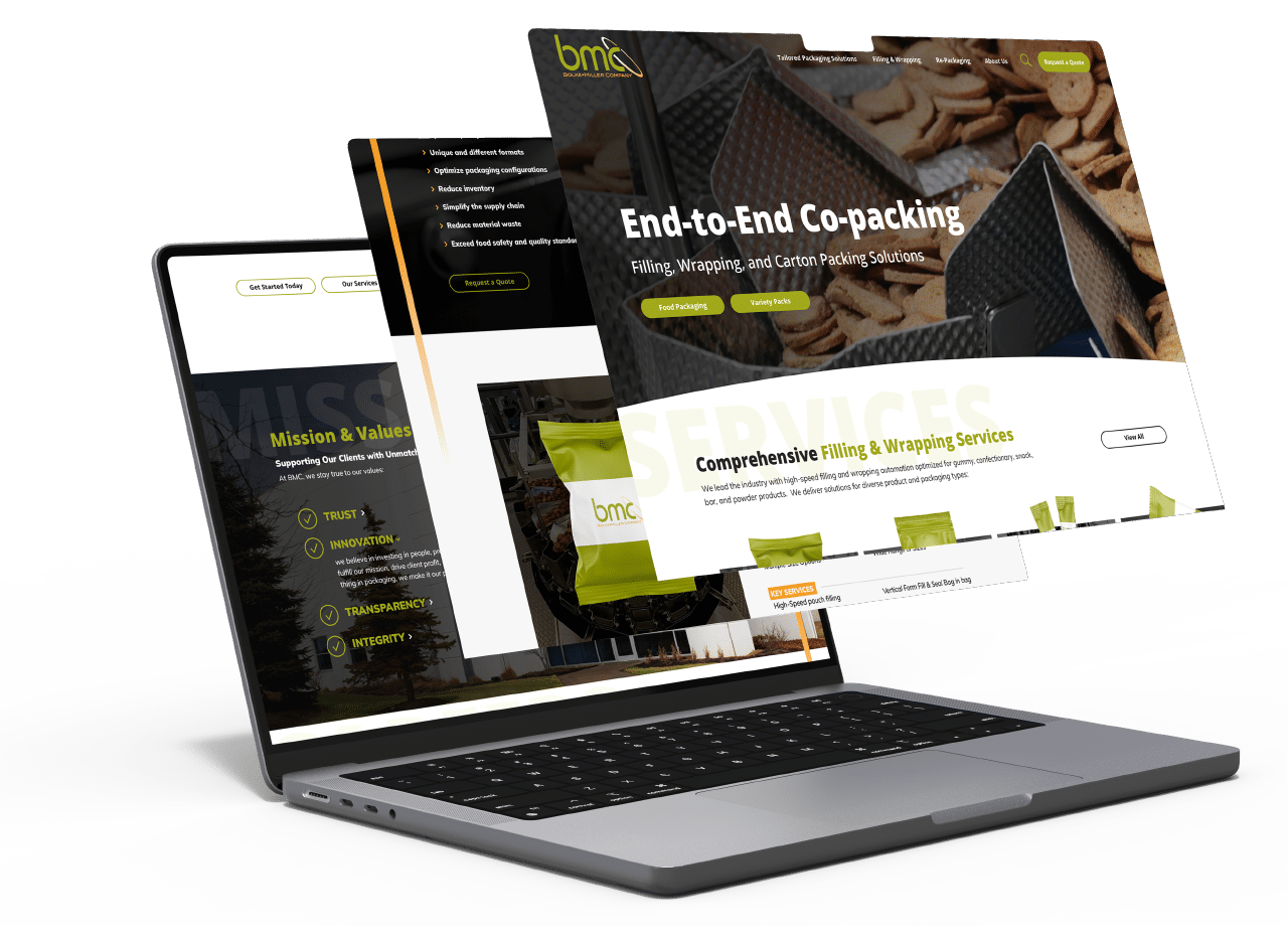 Bmc Website Displayed On Laptop Screen